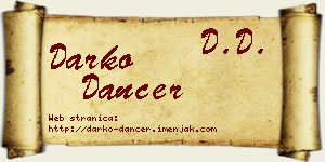 Darko Dancer vizit kartica